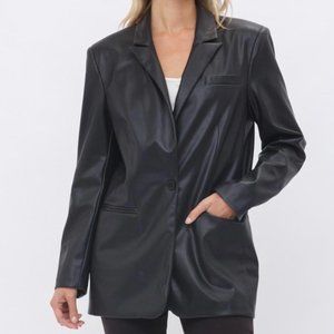Leather Blazer